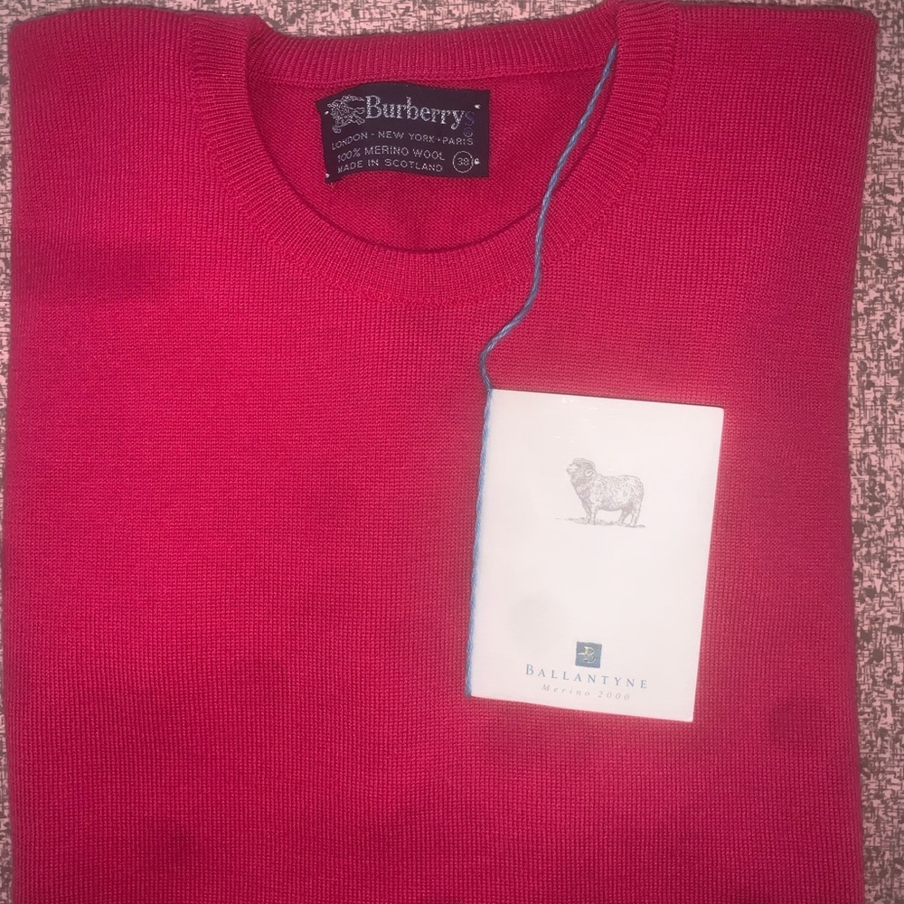 Vintage Burberry Merino Wool Sweater